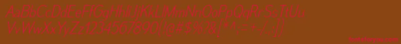 MesmerizeScElIt Font – Red Fonts on Brown Background