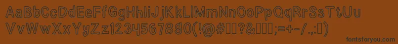 ElephantDreams Font – Black Fonts on Brown Background