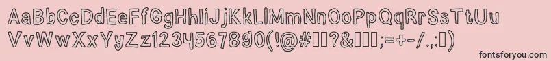 ElephantDreams Font – Black Fonts on Pink Background
