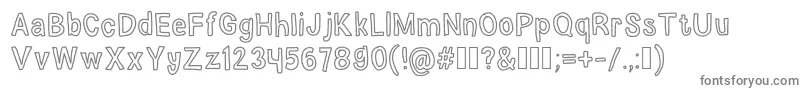 ElephantDreams Font – Gray Fonts on White Background