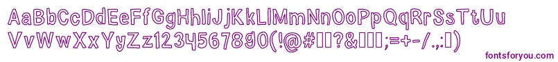 ElephantDreams Font – Purple Fonts on White Background