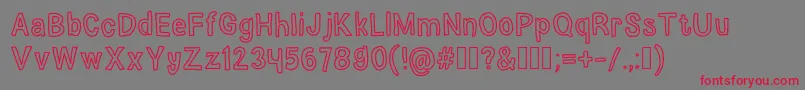 ElephantDreams Font – Red Fonts on Gray Background
