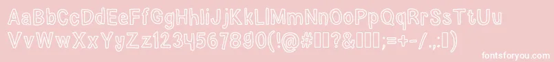 ElephantDreams Font – White Fonts on Pink Background
