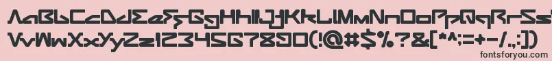 AndroidRobot Font – Black Fonts on Pink Background