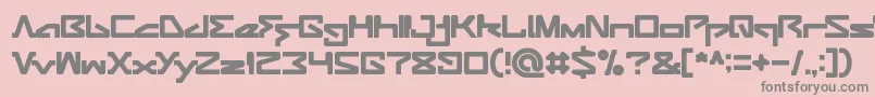 AndroidRobot Font – Gray Fonts on Pink Background