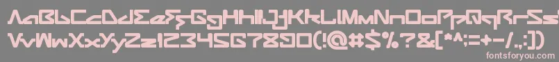 AndroidRobot Font – Pink Fonts on Gray Background
