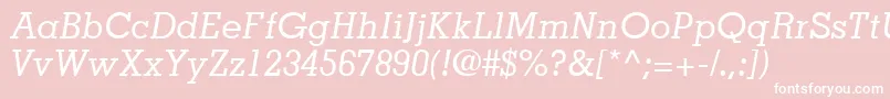 JaakSsiItalic Font – White Fonts on Pink Background