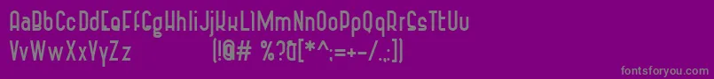 Шрифт VintageStrapsBold – серые шрифты на фиолетовом фоне
