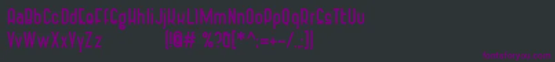 Шрифт VintageStrapsBold – фиолетовые шрифты на чёрном фоне