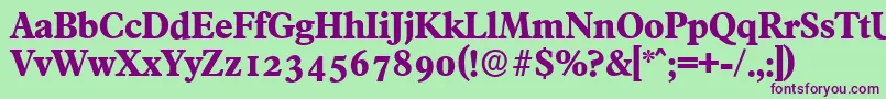 More about FranciscoserialXboldRegular Font FranciscoserialXboldRegular Font – Purple Fonts on Green Background