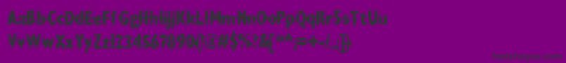 Draxla Font – Black Fonts on Purple Background