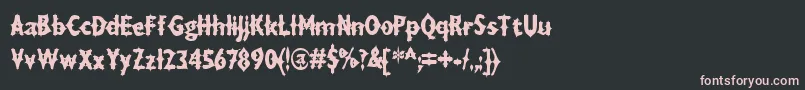 Draxla Font – Pink Fonts on Black Background
