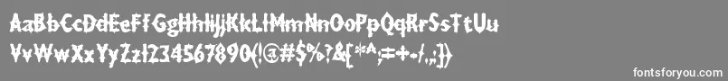 フォントDraxla – 灰色の背景に白い文字