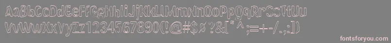 DoggystyleBarkbark Font – Pink Fonts on Gray Background