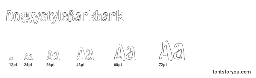 DoggystyleBarkbark Font Sizes