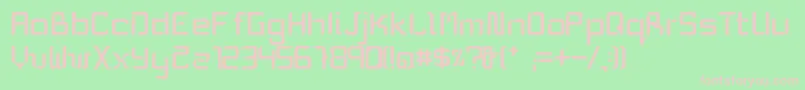 MikaMedium Font – Pink Fonts on Green Background