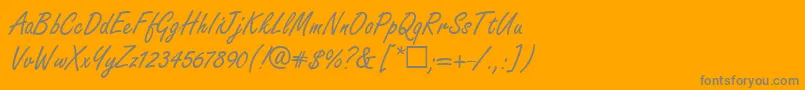 More about FabianRegular Font FabianRegular Font – Gray Fonts on Orange Background