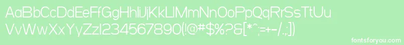 SfArborcrestLight Font – White Fonts on Green Background