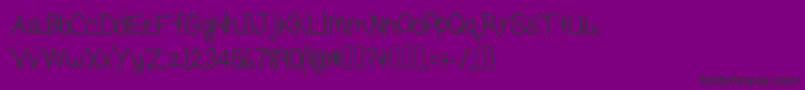MyDadDrivesMeCrazy-Schriftart – Schwarze Schriften auf violettem Hintergrund