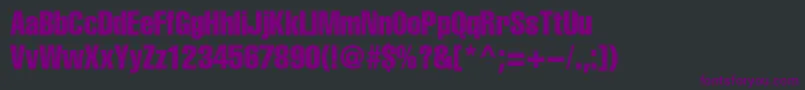 Шрифт Helioscompressed – фиолетовые шрифты на чёрном фоне