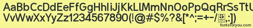 MalterSansBoldDemo Font – Black Fonts on Yellow Background