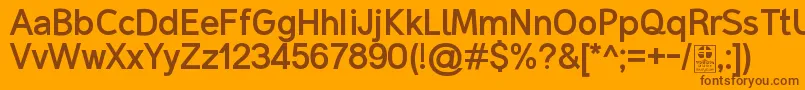 MalterSansBoldDemo Font – Brown Fonts on Orange Background