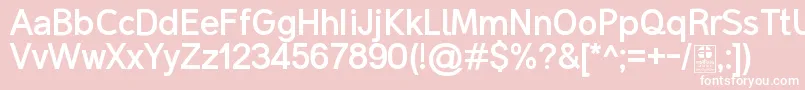 MalterSansBoldDemo Font – White Fonts on Pink Background