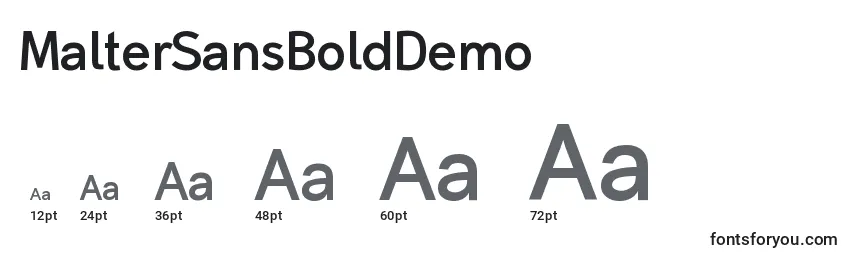 MalterSansBoldDemo Font Sizes