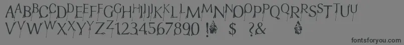 FtfIndonesianaBramanangkoeRepackage Font – Black Fonts on Gray Background