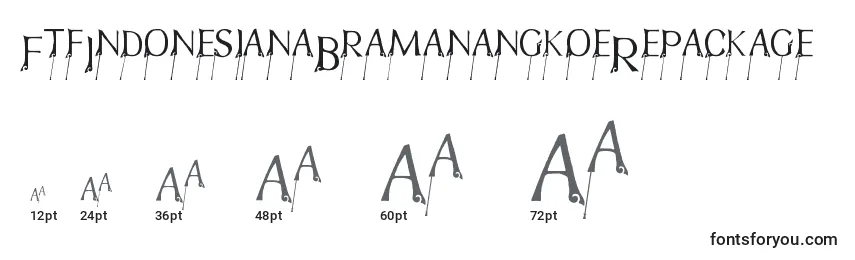 FtfIndonesianaBramanangkoeRepackage Font Sizes