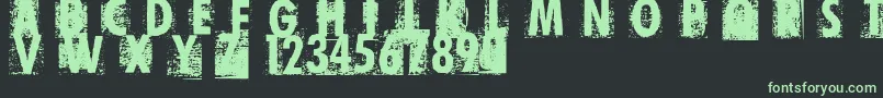 PrintError Font – Green Fonts on Black Background