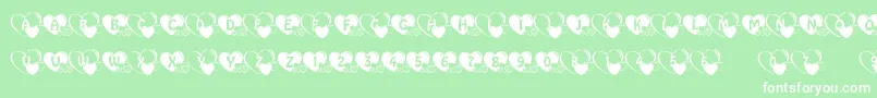 LiebMutterlein Font – White Fonts on Green Background