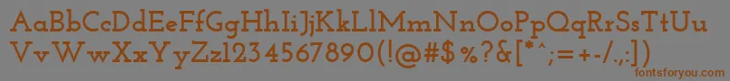 JosefinSlabBold Font – Brown Fonts on Gray Background