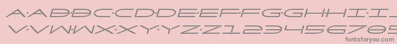 Factorboldital-Schriftart – Graue Schriften auf rosa Hintergrund