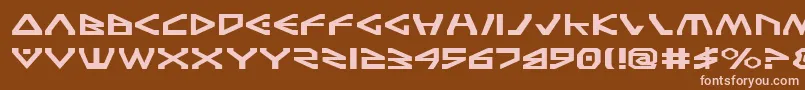 TerraFirmaExpanded Font – Pink Fonts on Brown Background