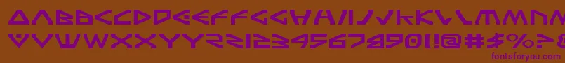 TerraFirmaExpanded Font – Purple Fonts on Brown Background