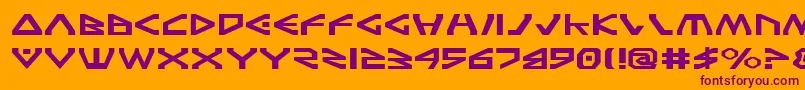 TerraFirmaExpanded Font – Purple Fonts on Orange Background