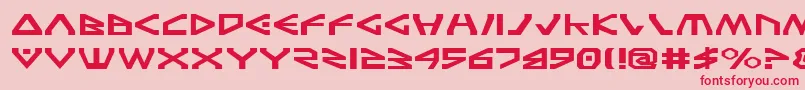 TerraFirmaExpanded Font – Red Fonts on Pink Background