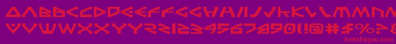 TerraFirmaExpanded Font – Red Fonts on Purple Background