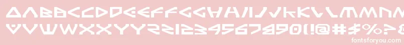 TerraFirmaExpanded Font – White Fonts on Pink Background