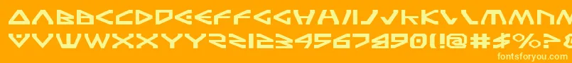 TerraFirmaExpanded Font – Yellow Fonts on Orange Background