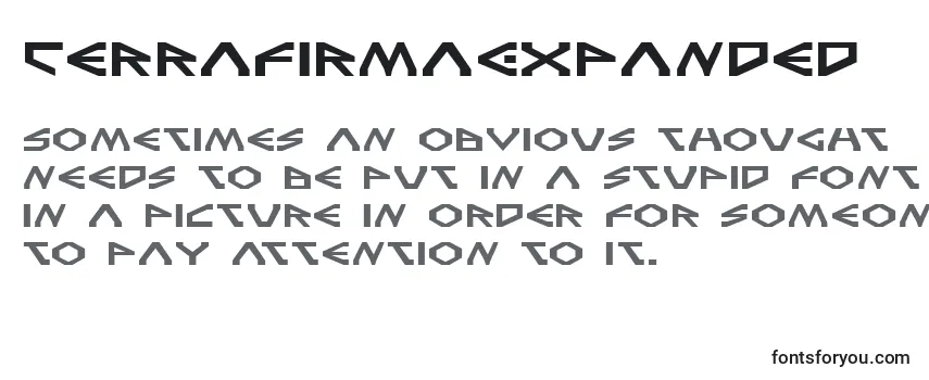 TerraFirmaExpanded Font