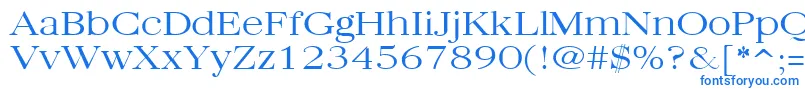 Шрифт Quantasbroadlight ffy – синие шрифты на белом фоне