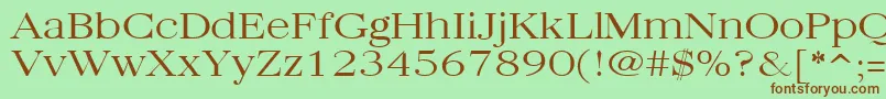 Quantasbroadlight ffy Font – Brown Fonts on Green Background