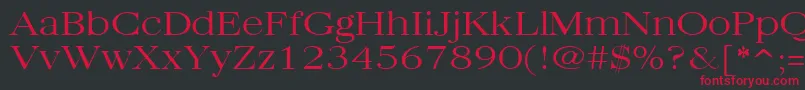 Quantasbroadlight ffy Font – Red Fonts on Black Background