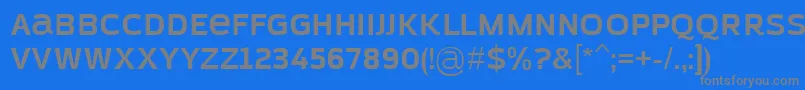 AzoftSansBold Font – Gray Fonts on Blue Background