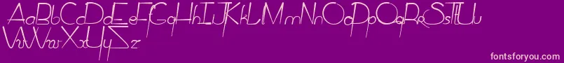 CirusQamtumSolace Font – Pink Fonts on Purple Background