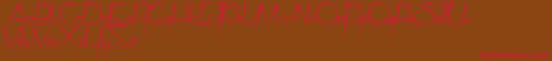 CirusQamtumSolace Font – Red Fonts on Brown Background