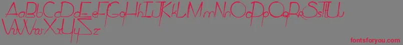 CirusQamtumSolace Font – Red Fonts on Gray Background