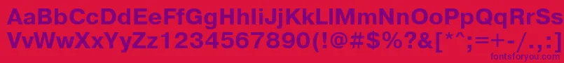 PragmaticacttBold Font – Purple Fonts on Red Background